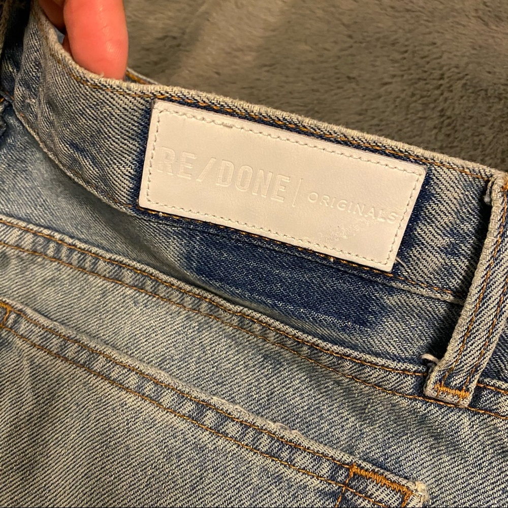 Re/Done the shorts in Dirty Destroy Button Fly - Picture 12 of 14